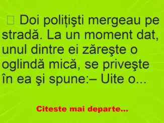 Banc: Doi poliţişti mergeau pe stradă – …