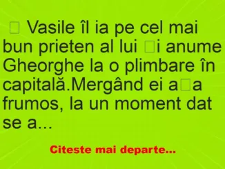 Banc: Gheorghe la o plimbare în capitală – …