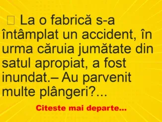 Banc: La o fabrică s-a întâmplat un accident – …