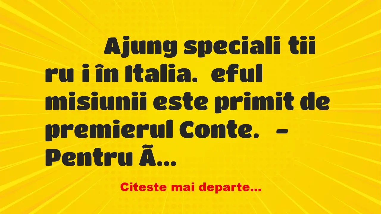 Banc: 
                    Ajung specialiștii ruși în Italia. Șeful misiunii…