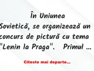 Banc: 
                    În Uniunea Sovietică, se organizează un concurs…