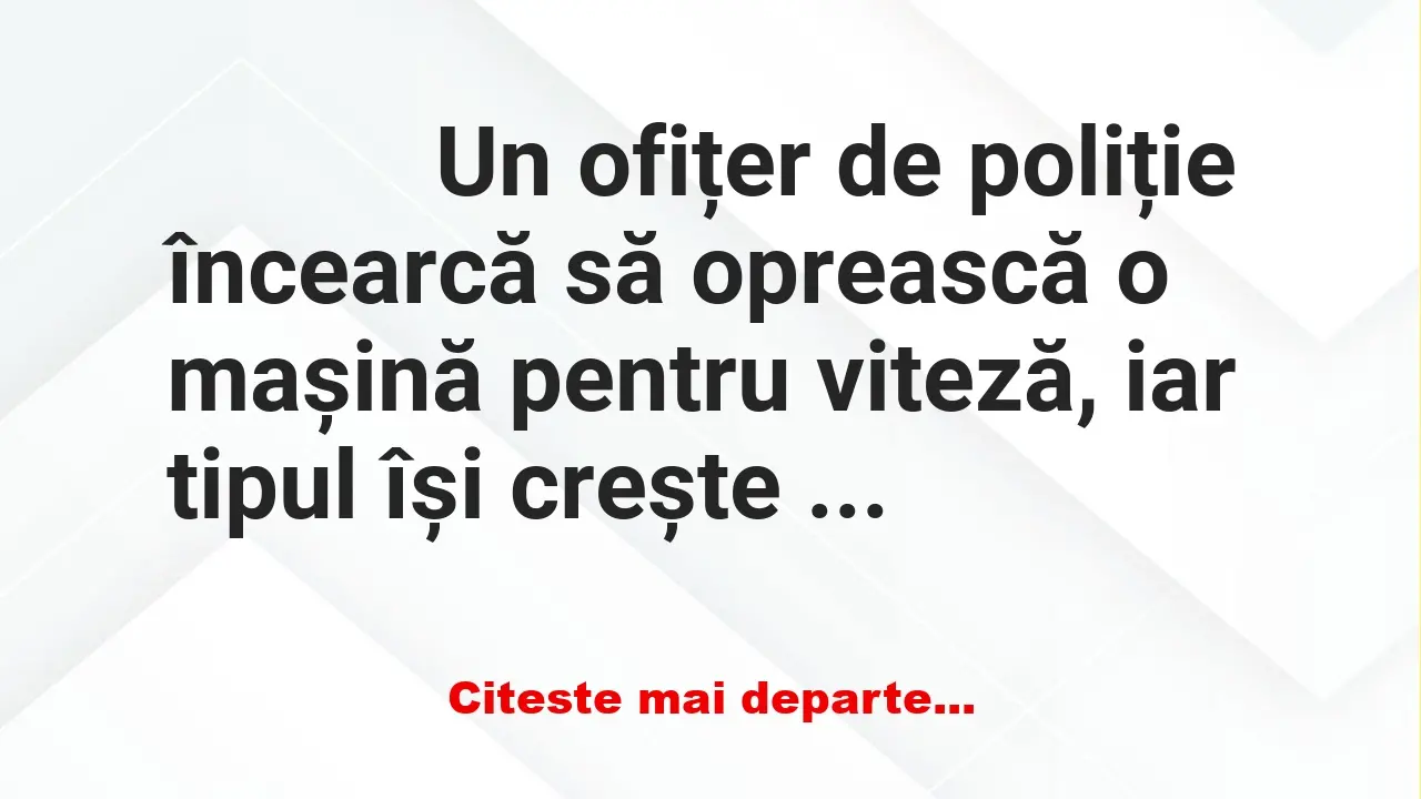 Banc: 
                    Un ofițer de poliție încearcă să oprească o…