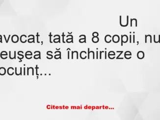 Banc: Un avocat caută o casă de închiriat