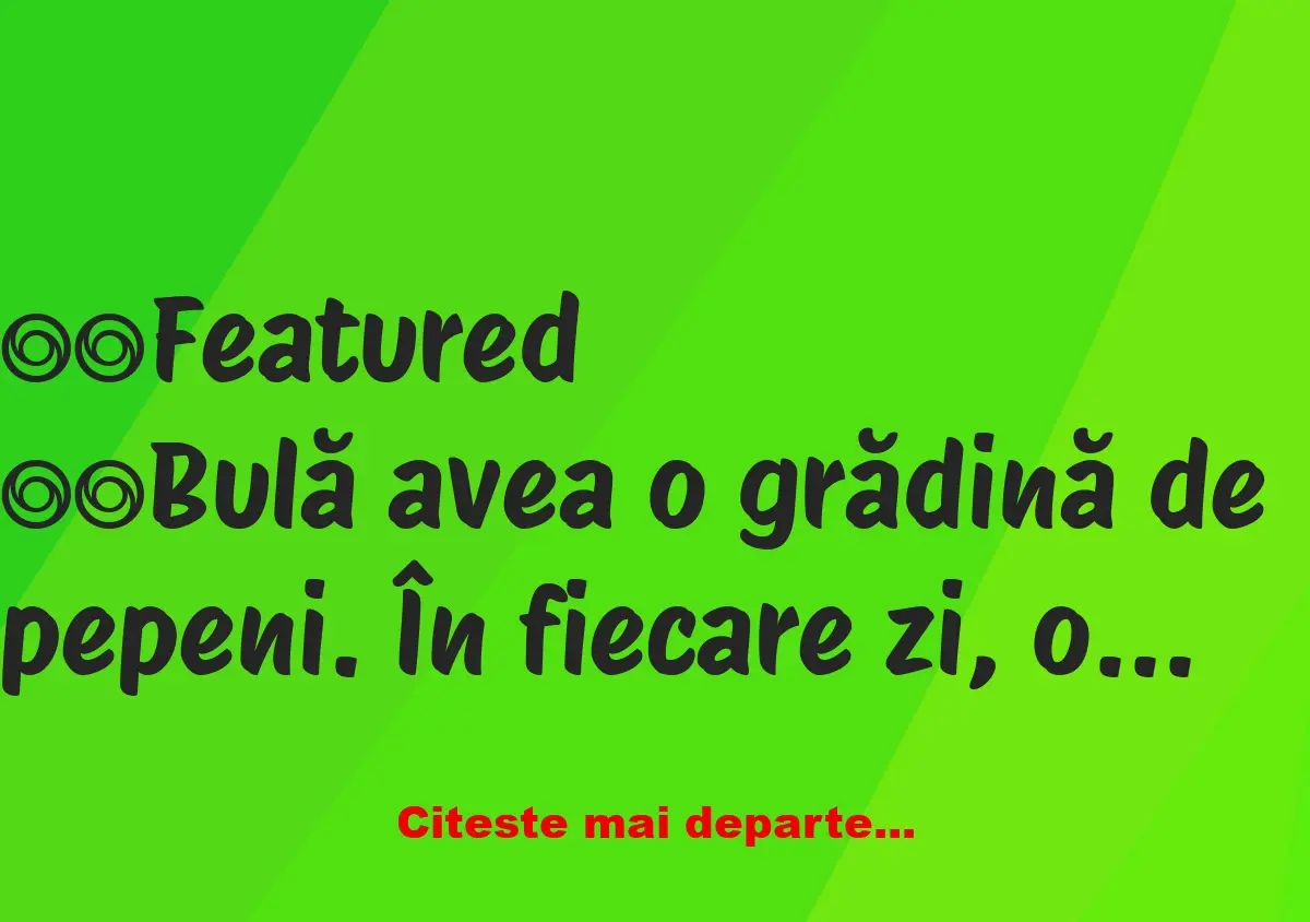 Banc: Ce a pățit Bulă cu hoțul de pepeni