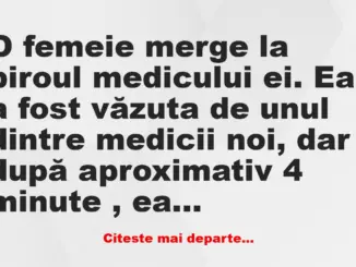 Banc: De ce o pacientă a izbucnit în plâns