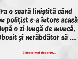 Banc: Pățania Polițistului cu Aspirina –