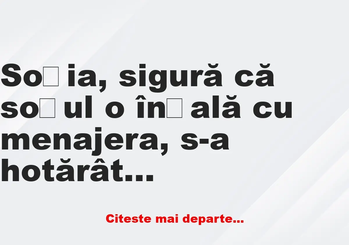 Banc: Seara în pat, soțul are, ca de obicei, aceeași scuză: se plânge de…