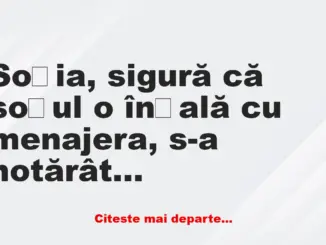 Banc: Seara în pat, soțul are, ca de obicei, aceeași scuză: se plânge de…