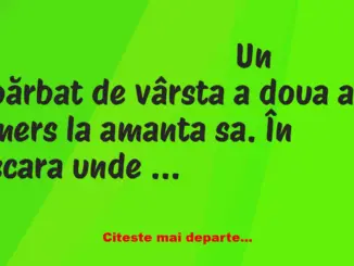 Banc: Un tip e dornic să-și vadă amanta: Pe aripile dragostei ajung și pe…