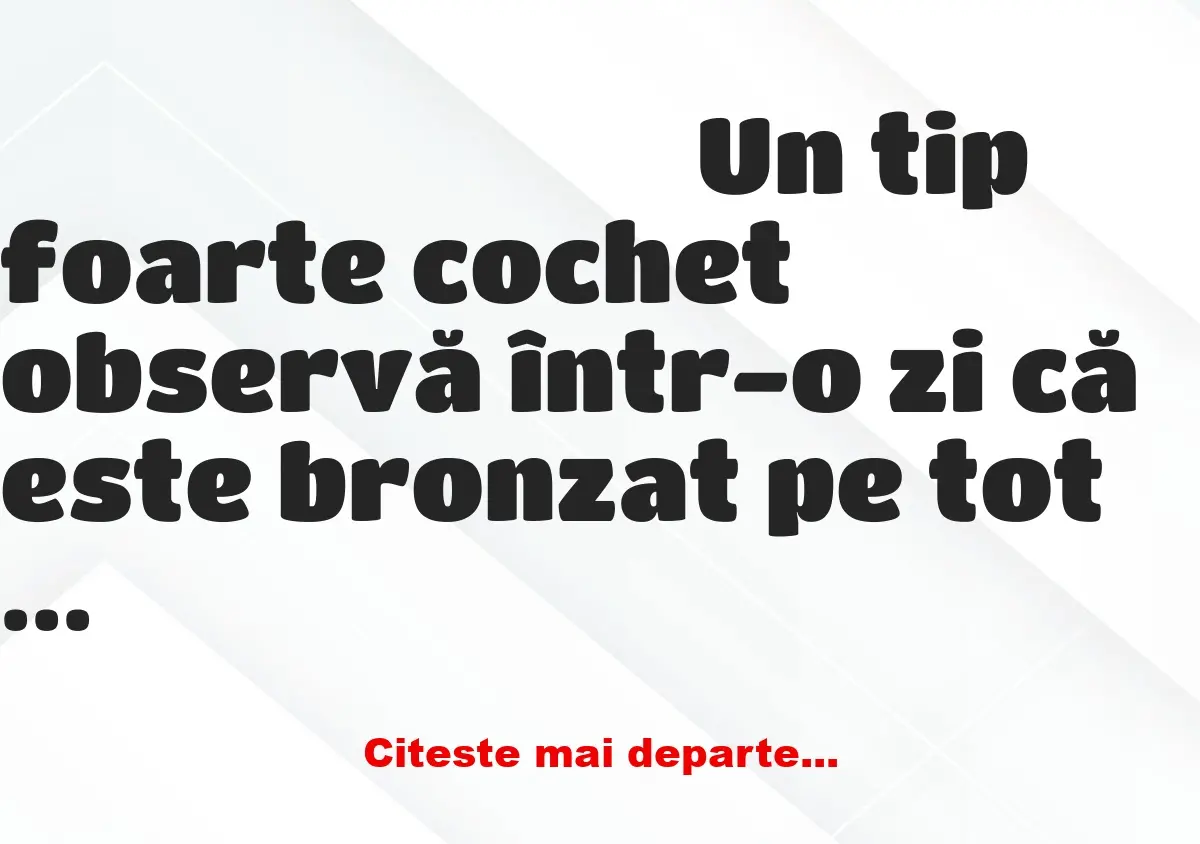 Banc: Un tip merge la nudiști să se bronzeze uniform