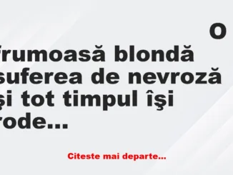 Banc: O blondă către prietena ei: – Trebuie să te apuci de yoga!