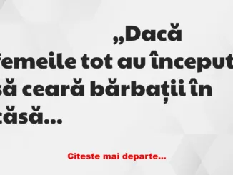 Banc: Ștrulă: – Cu ce te ocupi? Bulă: – Am o funcție de conducere