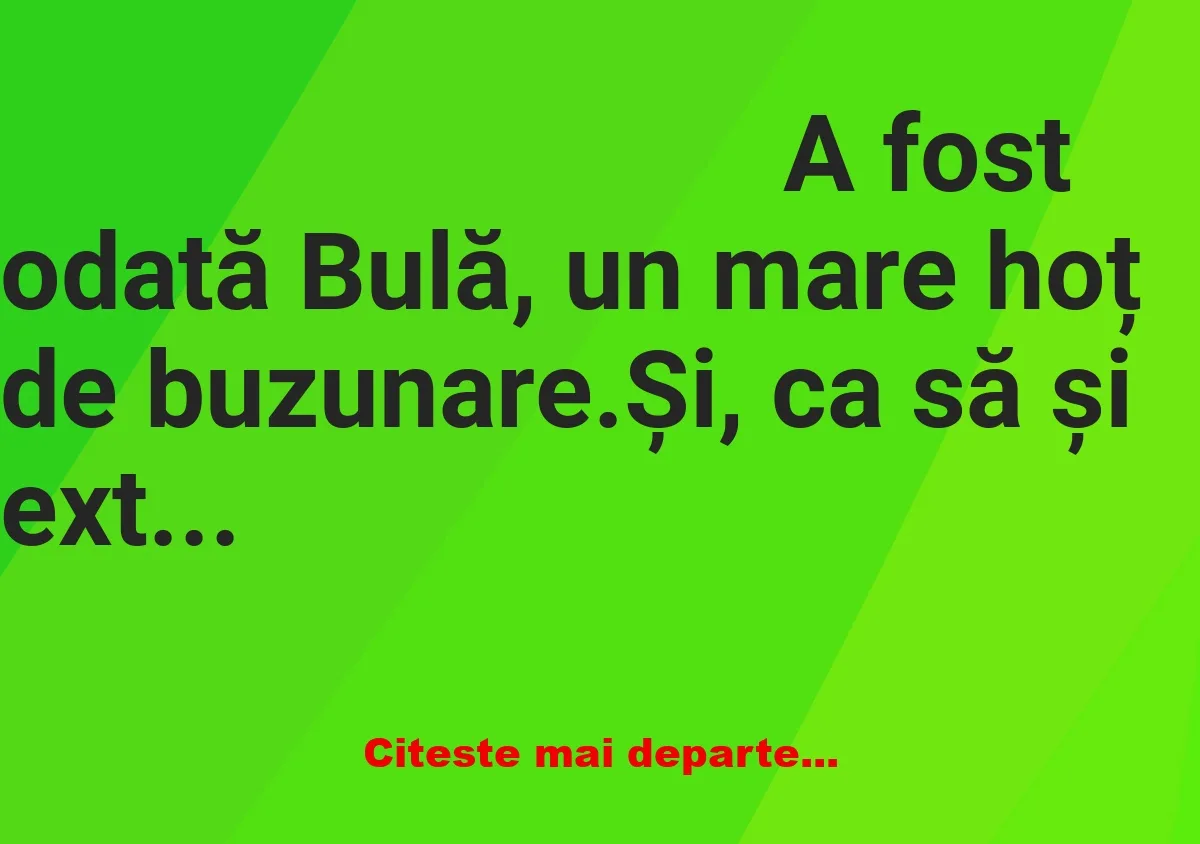 Banc: Bulă și Bubulina, renumiți hoți de buzunare, hotărăsc să ducă meseria…