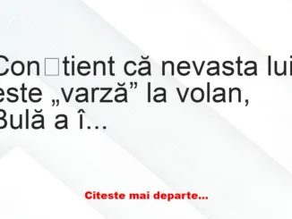 Banc: – Ce faci Bubulino, de ce nu ai ajuns încă acasă? S-a întâmplat ceva?