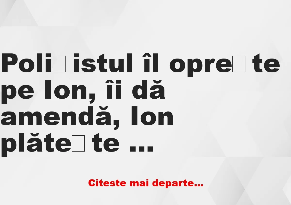 Banc: Pescarul Bulă prinde un crap:- Te voi duce acasă, la o cină copioasă!