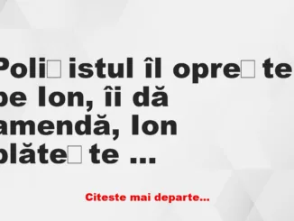 Banc: Pescarul Bulă prinde un crap:- Te voi duce acasă, la o cină copioasă!