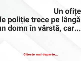 Banc: – Am 71 de ani și sunt căsătorit cu o femeie de 30 de ani.