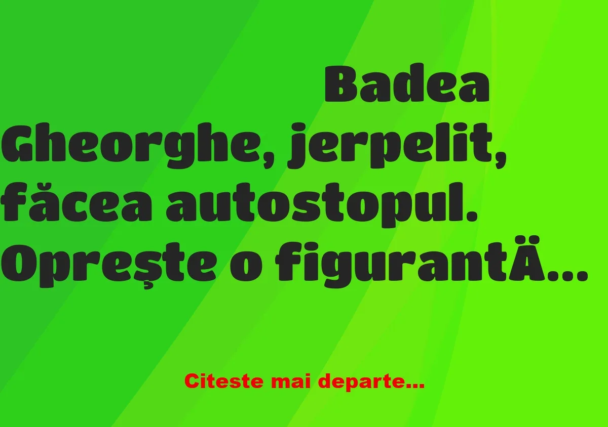 Banc: Badea Gheorghe, la autostop: – Mă gândeam că pentru 100 de dolari, m-o…