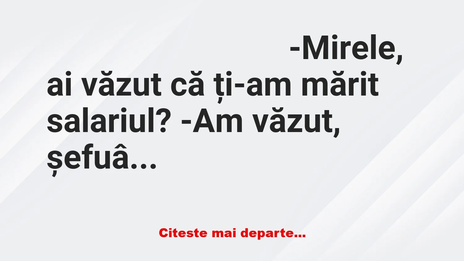 Banc: Bulișor: – Mami, ce este libertatea cuvântului?