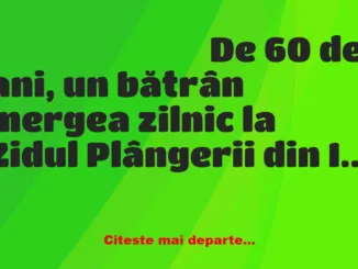 Banc: -Mă rog ca nevastă-mea să fie o femeie bună, cuminte și înțelegătoare