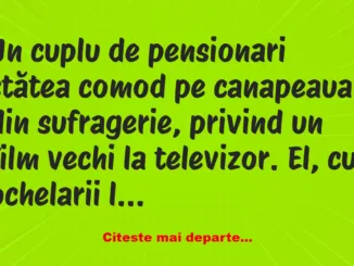 Banc: Măi femeie, simt că-mi trebuie ceva răcoritor –