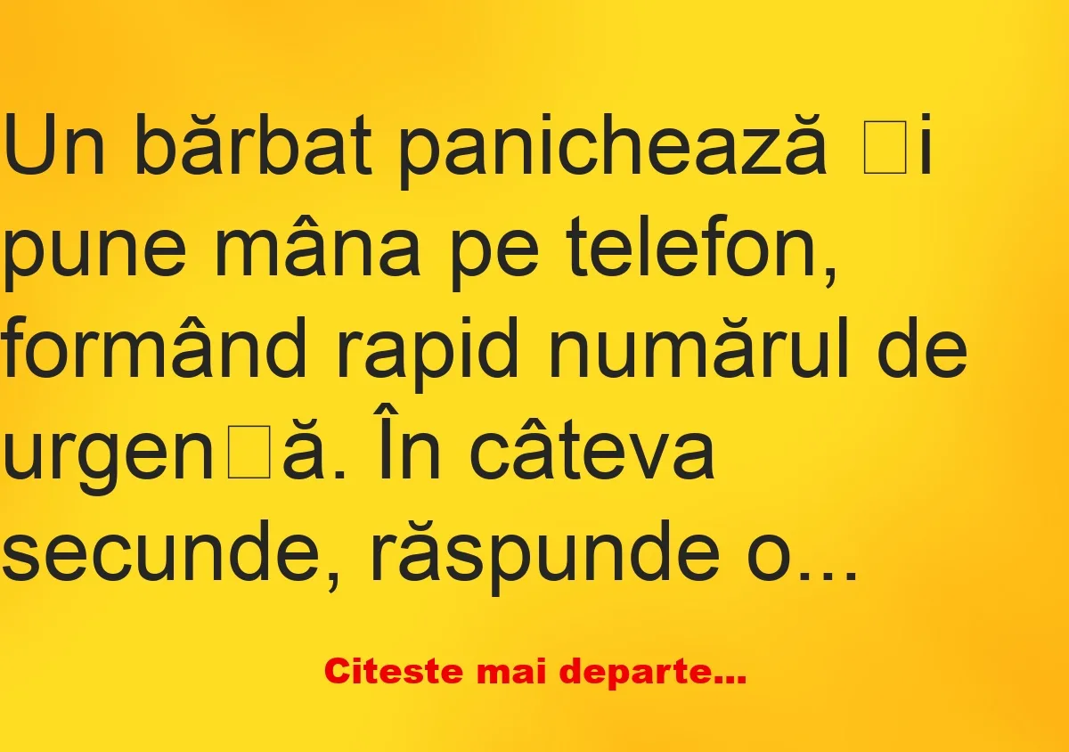 Banc: 112, care este urgența dumneavoastră? –