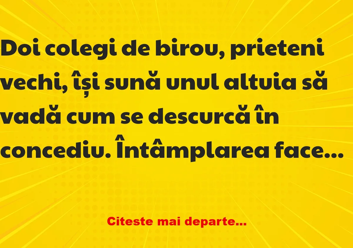 Banc: Ai reușit să pleci undeva de vis în concediu? –