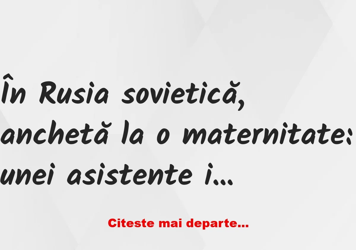 Banc: Anchetă la o maternitate: unei asistente i-a dispărut lănţisorul de…