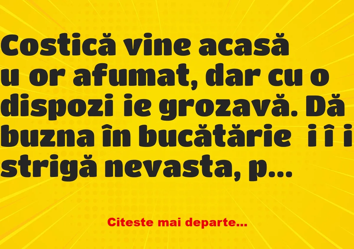 Banc: Ce faci, mă, la mine pe balcon??? –