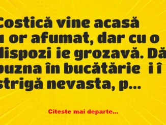 Banc: Ce faci, mă, la mine pe balcon??? –