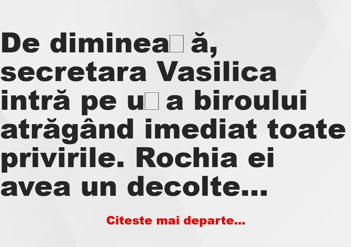 Banc: Ce-i cu decolteul ăsta? –