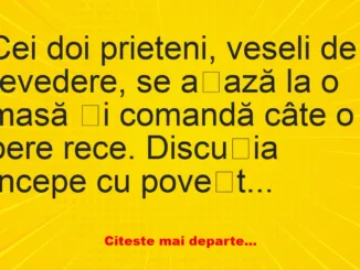 Banc: De ce te-ai despărțit de prima nevastă? –