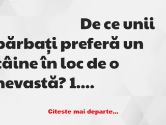 Banc: De ce unii bărbați preferă un câine în loc de o nevastă?