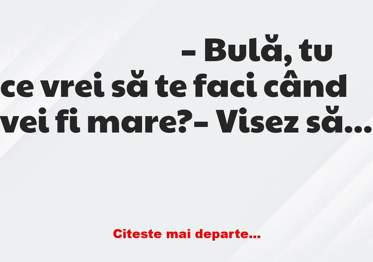 Banc: – Ieri am fost sa imi cumpăr niste chiloți.