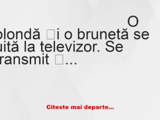 Banc: O blondă și o brunetă stau la TV: Pariez că se aruncă!