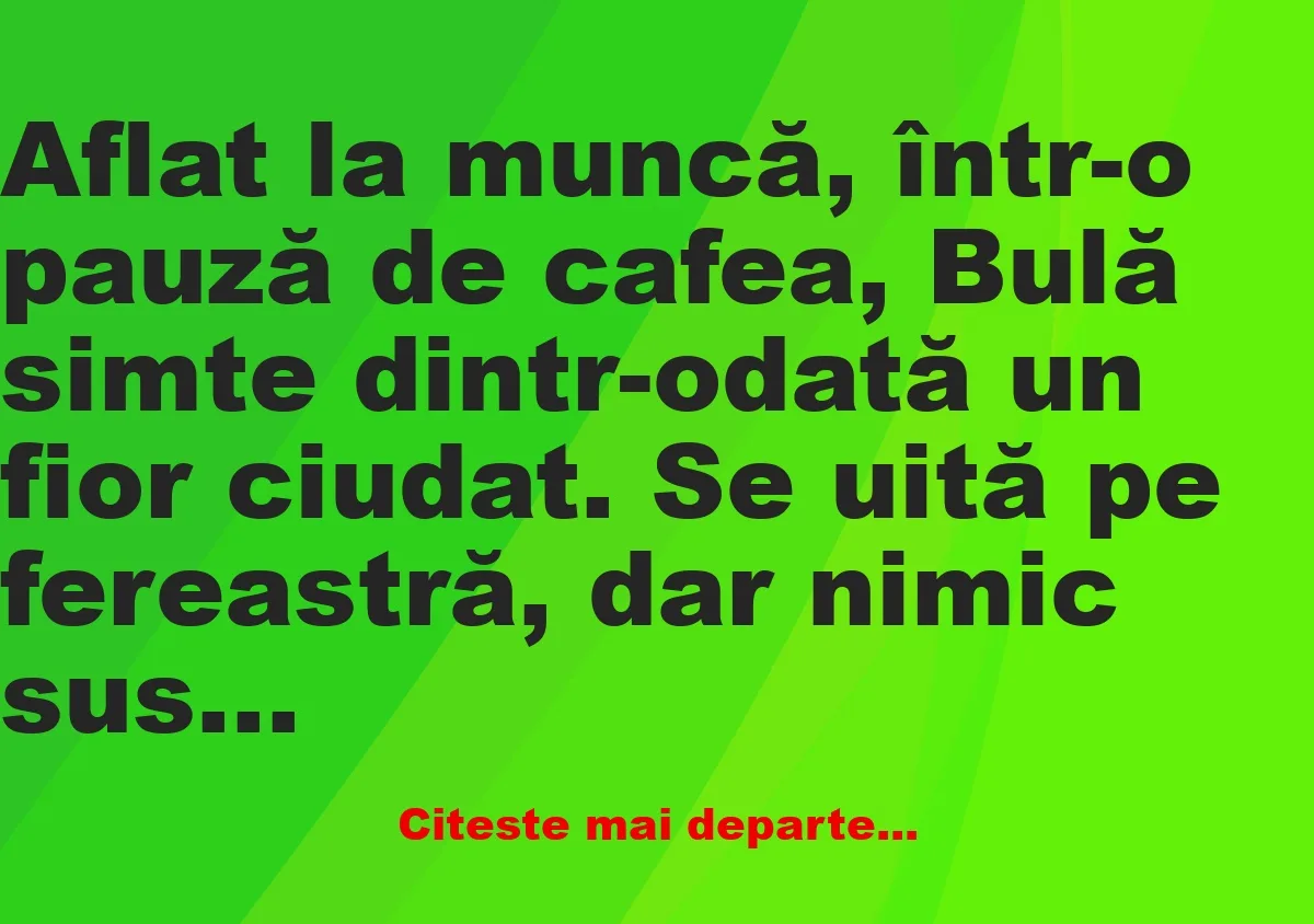 Banc: Alo, Bubulino, ești acasă? –