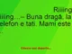 Banc: Bărbatul care își caută soția la telefon: – Bună dragă