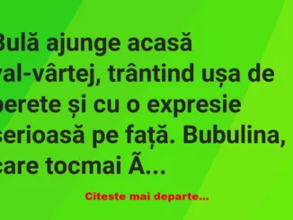 Banc: Bulă, ce-ai pățit? –