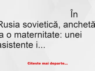 Banc: Bulă: -Ce vârstă aveţi, doamnă?