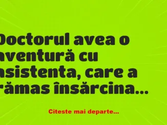 Banc: Doctorul are o aventură cu asistenta și rămâne însărcinată