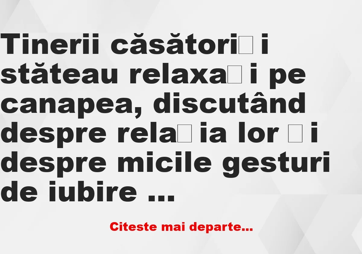 Banc: Iubitule, mă iubești? –