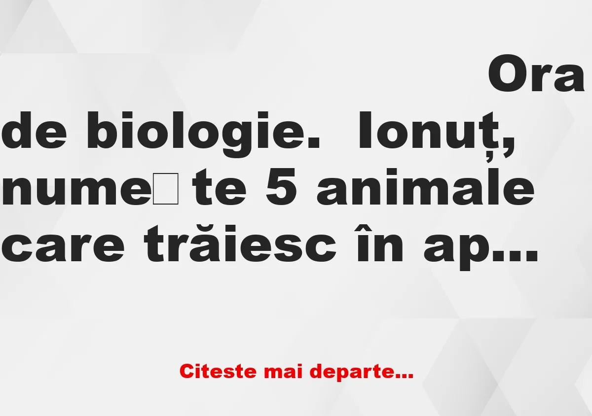 Banc: – Mă, dacă mama ta era o nebună și tata un beţiv, tu ce erai?