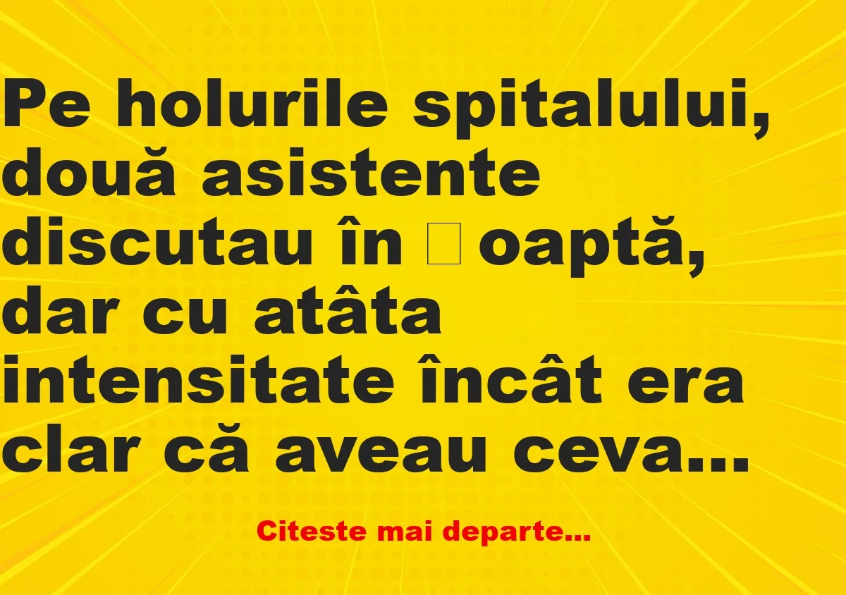 Banc: Pacientul din salonul doi mai are mult de trăit? –