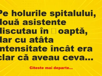 Banc: Pacientul din salonul doi mai are mult de trăit? –