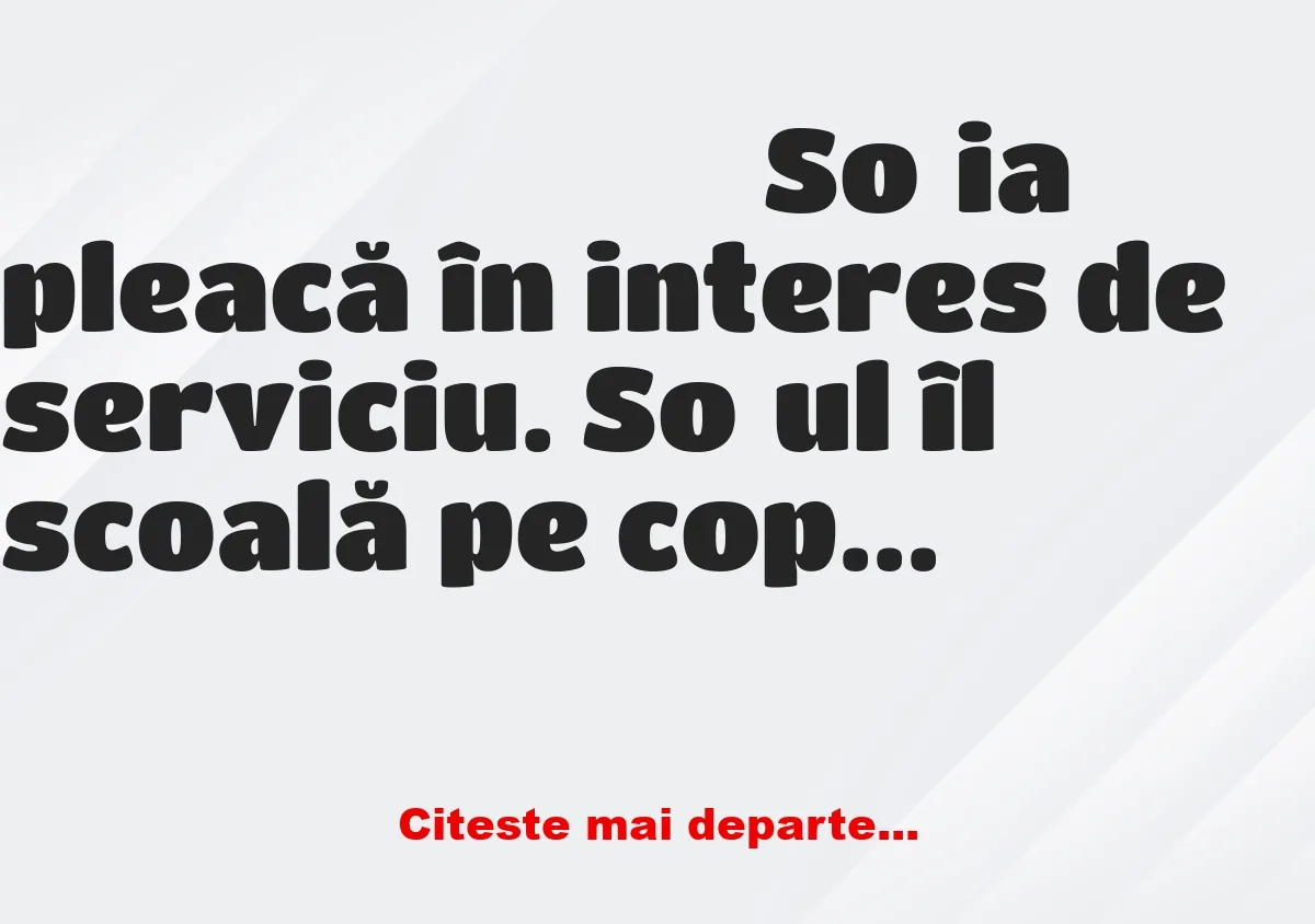 Banc: Soţul îl scoală pe copilaş de dimineaţă, îi face micul dejun şi îl ia…