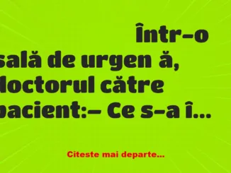 Banc: Un bărbat ajunge cu urechile arse la urgențe: Cum s-a întâmplat?