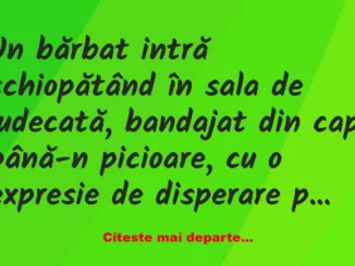 Banc: Vă rog, divorțați-mă, că nu mai pot. –