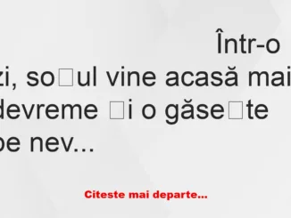 Banc: Discuția între un soț încornorat și amantul nevestei sale:  -Sunt un…