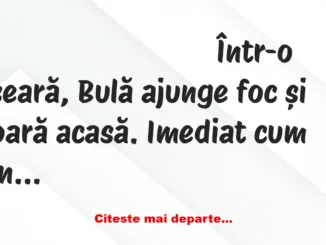 Banc: Imediat cum intră pe ușă, BULĂ își ceartă nevasta: