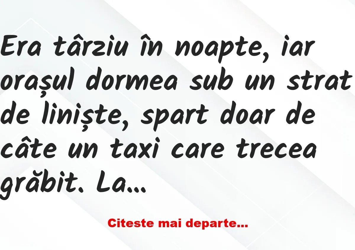 Banc: În mașină a urcat o femeie complet goală –